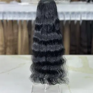 K-tip Slavic hair, colored, curly 20 inch, 99gr, 170str
