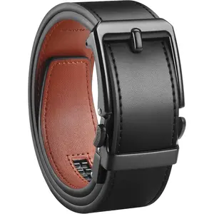1.5" (38mm) Leather Ratchet Belt for Men in Gift Box