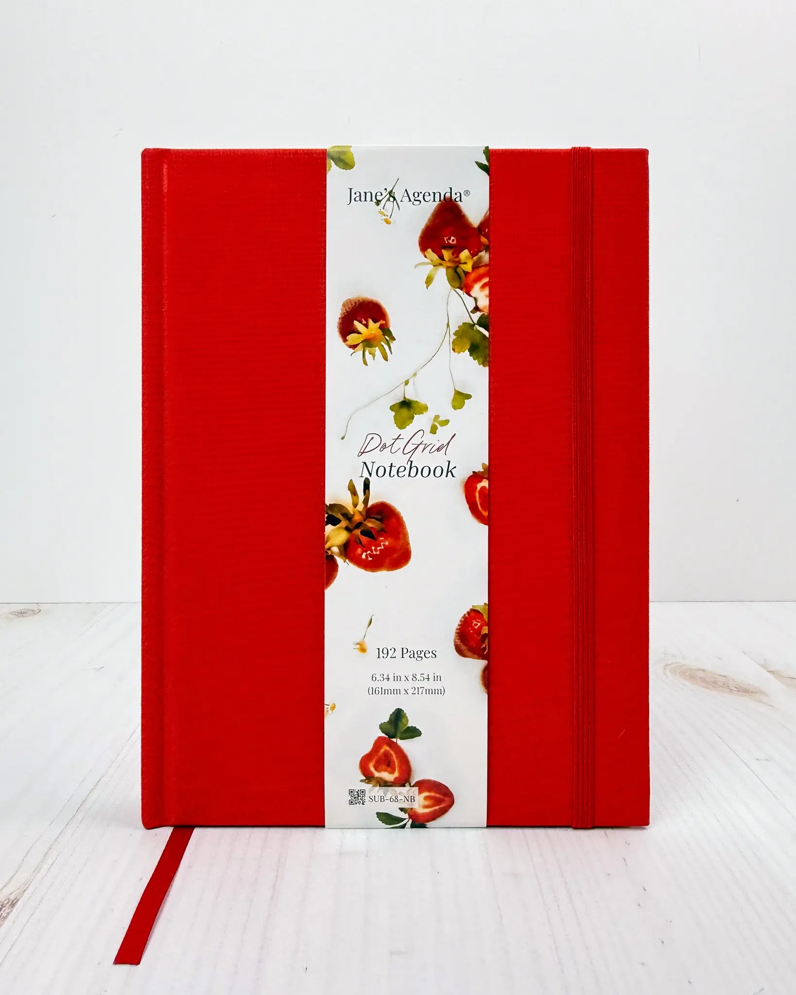 Book Bound Notebook | Red & Gold | Dot Grid Journal