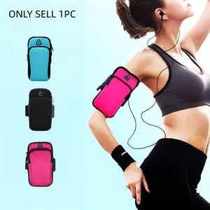 Vibrant & Sports Arm Sleeve with Zipper Closure, Durable Polyester Lining, Perfect for Running, Jogging, Gym Workouts