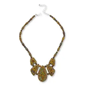 Mine Finds by Jay King Multicolor Congolese Flower Calcite 18" Necklace