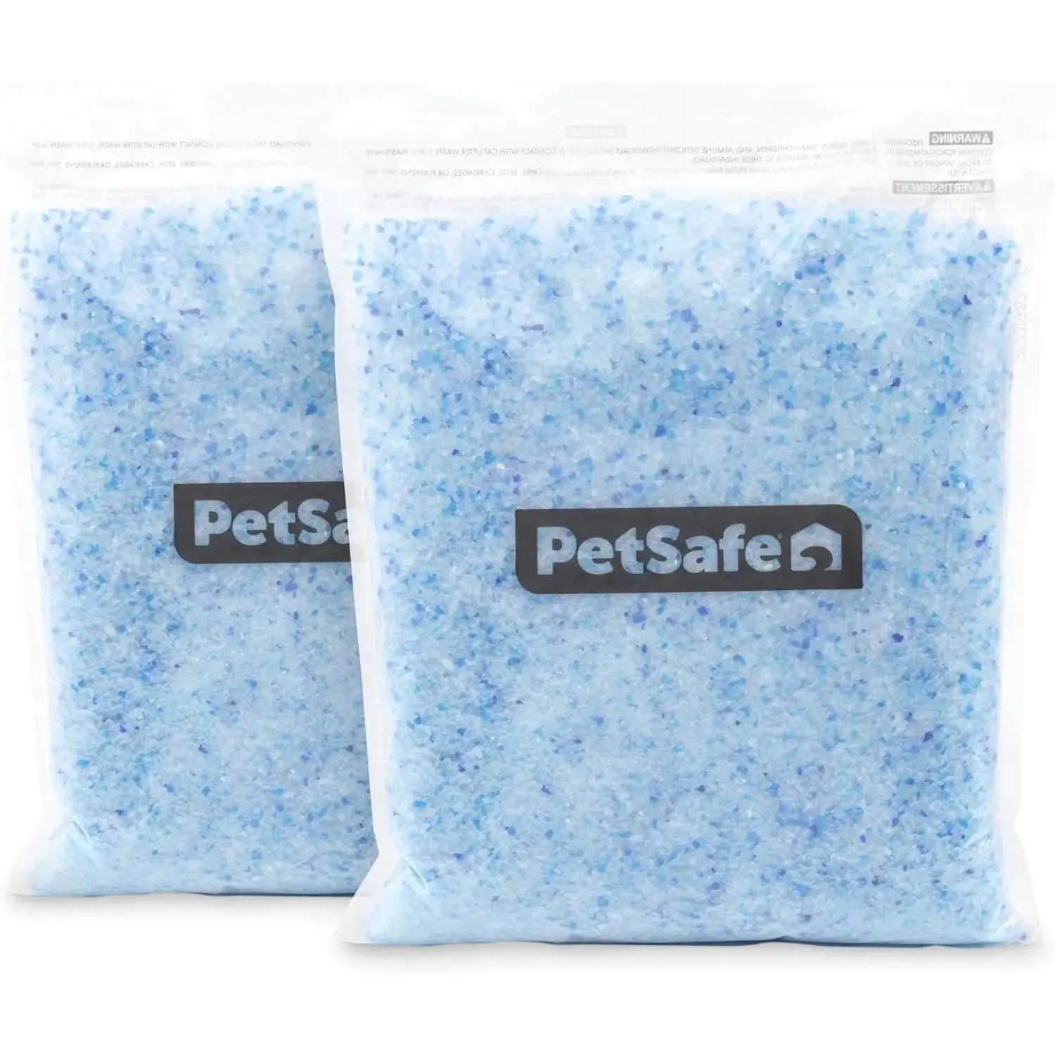 Premium Crystal Cat Litter Refill Packs - 2-Pack 4.3 lbs, Fast Drying, Low Dust, Fresh Scent, Outperforms Clay Litter, For Reusable Trays, Crystal Litter