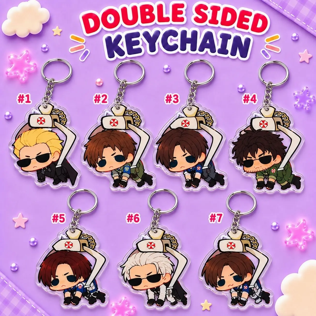 Claw machine - Resident Evil Acrylic Keychains
