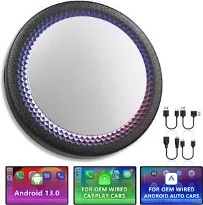 Binize Ai Box Android 13 Carplay Ai Box Wireless Carplay&Android Auto, AI Box Support HDMI,8+128G AI Box Stream to Your Car Support Only Car with OEM Wired CarPlay/Android Auto