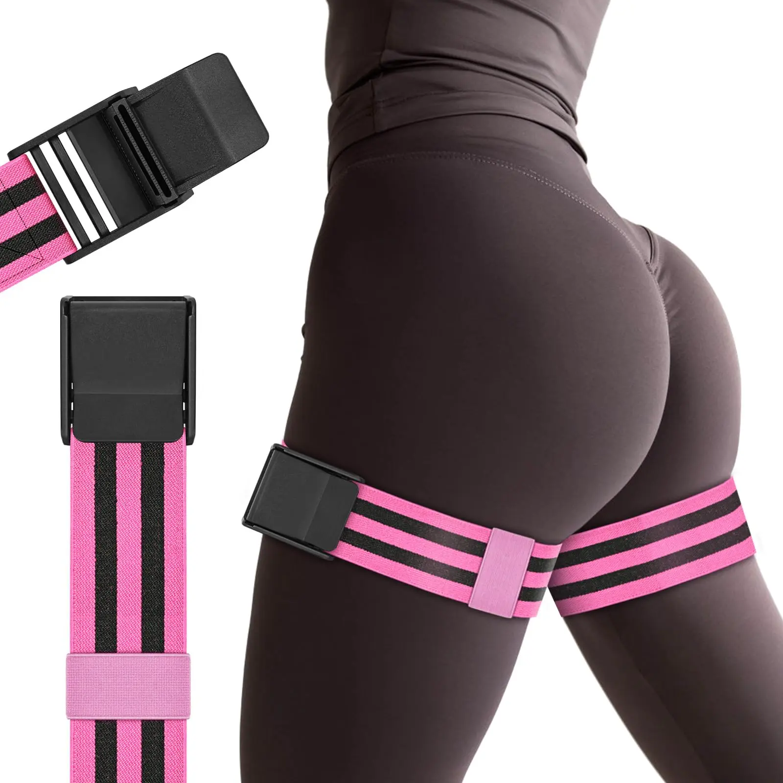 Butt Training Band, Unisex Blood Flow Restriction Training Band, Adjustable BFR Band for Glute and Hip Workouts
