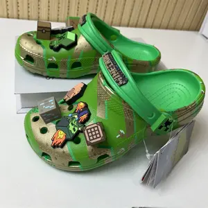 New Green Cartoon Character Summer Slippers Non-Slip Soft Soled Sandals Gift