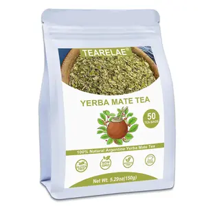 TEARELAE - Yerba Mate Tea - 3g x 50 Count - 100% Pure Unsmoked Yerba Mate Tea Bag - Country of Origin Argentina - Rich In Nutrients & Boost Energy