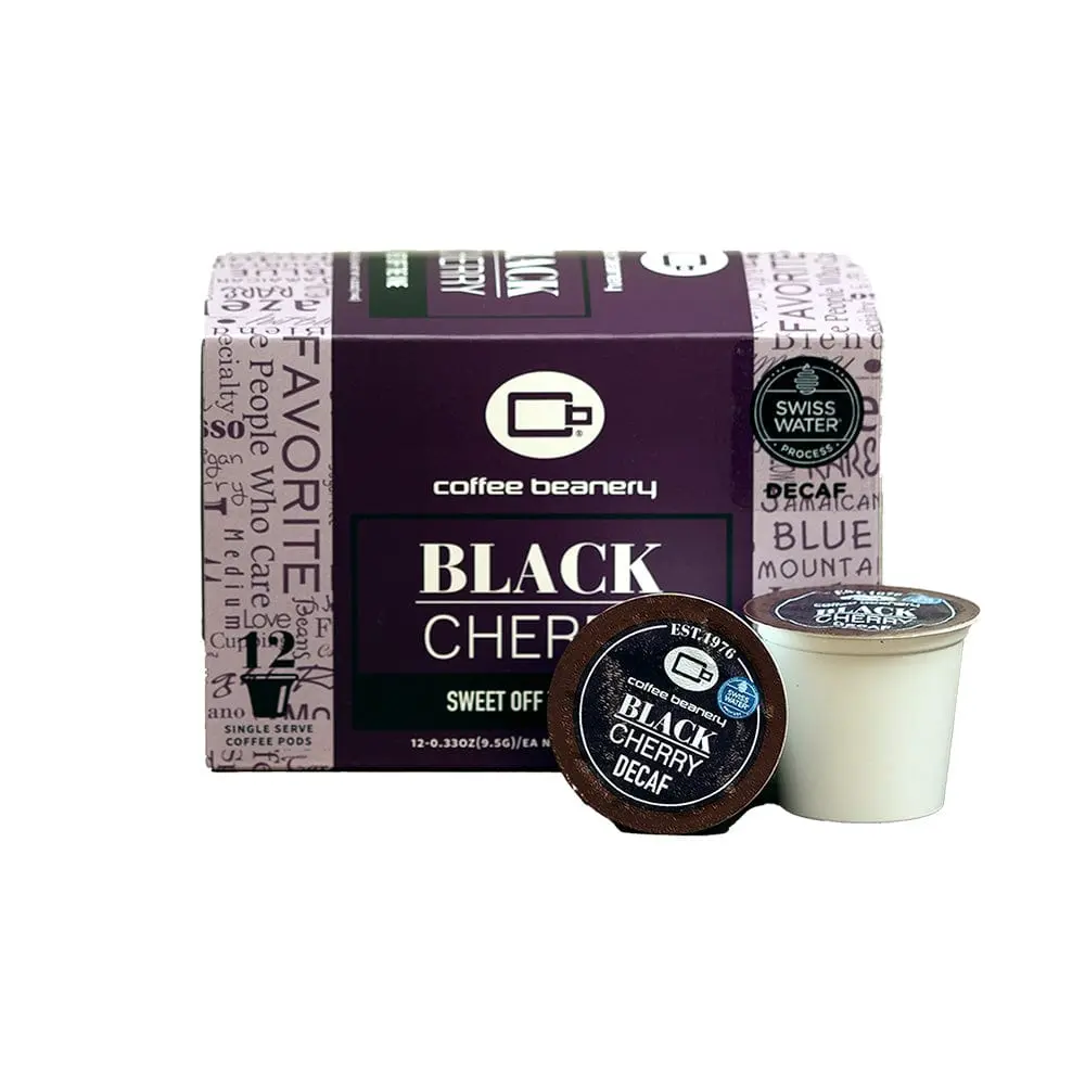 Black Cherry Flavored Decaf Coffee Pods