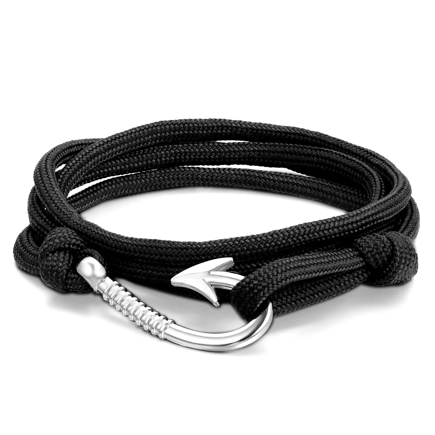 OIDEA Multilayer Wrap Nylon Cord Bracelet with Easy Hook Clasp Unisex