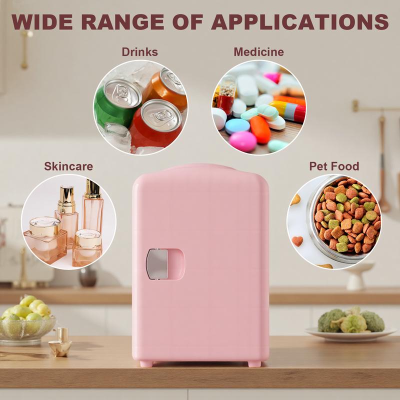 iceBLUE Skin Care Mini Fridge 4 L 6 Cans Compact Thermoelectric Cooler and Warmer Refrigerator for Cosmetics Drinks in Office Dorm Car Multi-Color Options skincare mini  brands  fridge Portable chilled organ iza do
