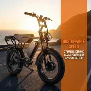 Mountain Ebike, Top All-Terrain Off-Road Electric Bike | 1500W Motor, 28mph Max Speed, 62-mi Range, 20"×4 Wide Tires, Shimano 7-Speed, Electric Assist, Passenger-Capable | For Safe Off-Road & Urban Commute