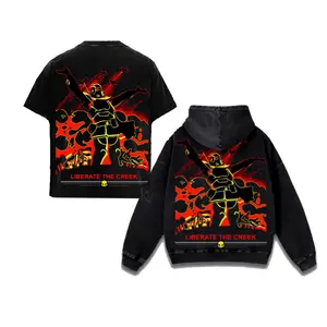 Helldivers 2 Premium Washed Set: Double-Sided Graphic Hoodie & Tee, Oversize Unisex Streetwear Gear, Essential Gamer Gift.