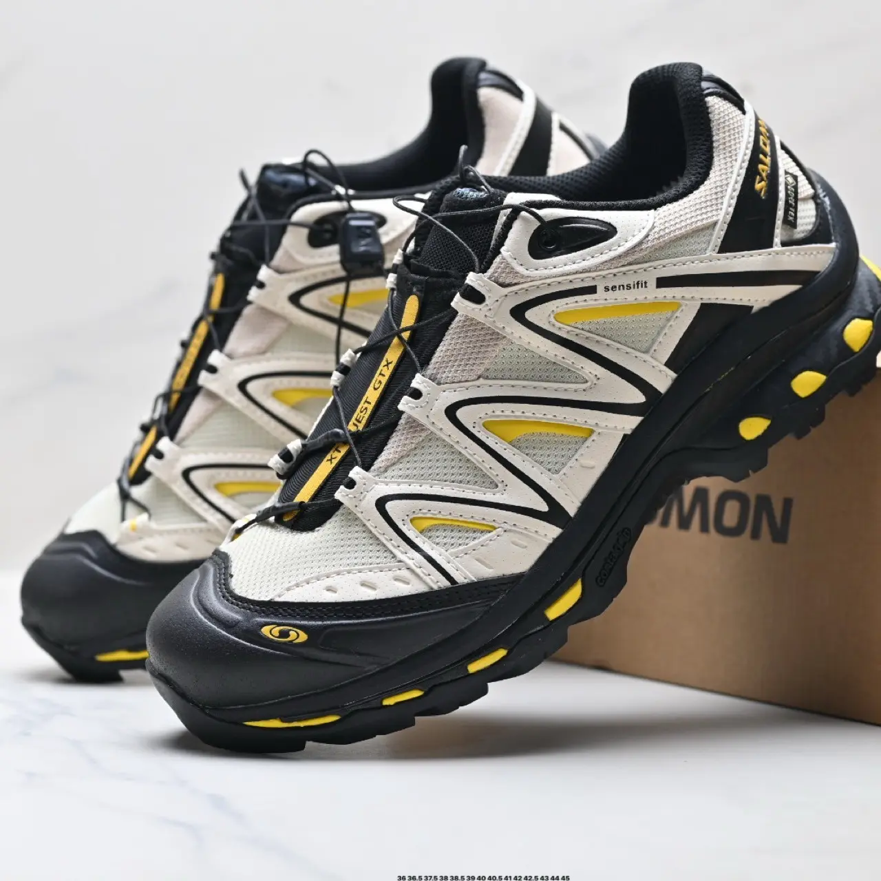 Salomon Unisex Synthetic Lace-Up Trail Hiking Shoes - Lightweight, Breathable, High-Grip Rubber, Foam-Cushioned Athletic Sneakers for Hiking, Fitness Training