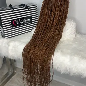 WIGSBYITO Distress Braids Colour 30, 360 Full lace synthetic braided hair for women