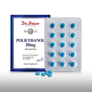 Dr. Brian Policosanol 20mg | Supports Heart & Cholesterol Health - Vegan, Gluten Free, Dairy Free, 90 Policosanol Vegetable Tablets