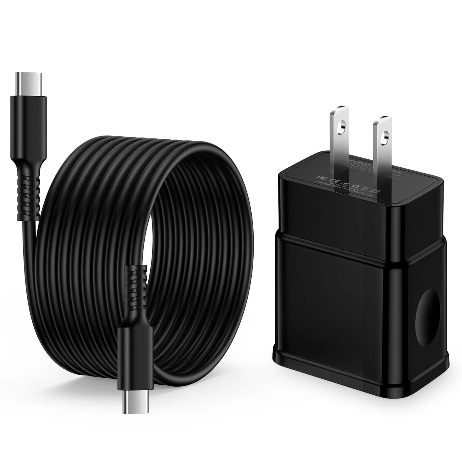 For 25W Samsung S25 FE Fast Charger Block C to C Charger for Samsung S25FE Cord Type C Cable Fast Charging for Galaxy S26/S26+/S26 Ultra/A27 5G/A26/A16/A17/A57/A37/A56/A36/S25+/S25 Edge/S24 Ultra/S24/S23/S22