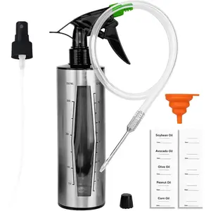 BBQ  Bottle & Marinade Injector for , Upgrade 3 in 1  Grade Spritzer Bottle for (Adding Oil Mist Sprayer), 12oz/350ml