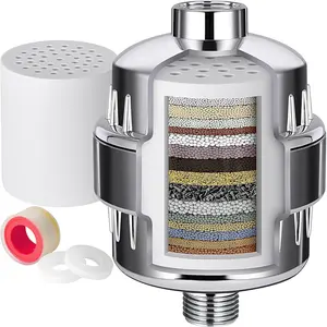 Head Filter Hard Water, Shower Water Filter For Hair And Skin, Shower Filter Head For Hard Water Shower Water Filter Heavy Metals Silver