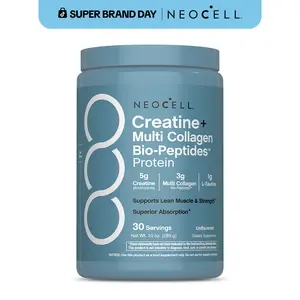 NeoCell Creatine Monohydrate Powder - With Multi Collagen Peptides - 30 Servings - Unflavored - for Women and Men NeoCell Creatine Monohydrate Powder - With Multi Collagen Peptides - 30 Servings - Unflavored - for Women and Men