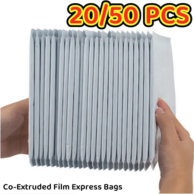 20/50 Pcs Co-Extruded Film Express Bags, Moonstone Impact-Resistant Bubble Wrap, Waterproof, Shockproof, Cushioned Protection for Jewelry & Gift Packaging