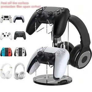 2026 New Ps4/ps5 Controller & Headset Headphone Stand, Wall-Mounted Game Accessory Organizer, Durable Design, Console Peripherals Storage Solution，Storage rack