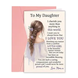 A Beautiful And Uplifting Greeting Card for Your Daughter - an Ideal Present for Special Moments, Birthdays, Or Simply to Convey Your Love And Pride. Perfect for Mothers to Express Their Gratitude