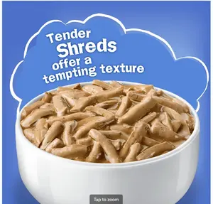 Friskies Shreds Wet Cat Food Variety Pack, 5.5 oz., Count of 24