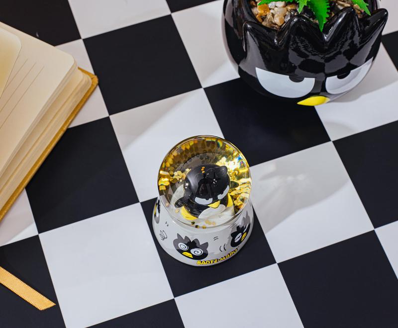 Sanrio Badtz-Maru Mini Light-Up Snow Globe | 3 Inches Tall