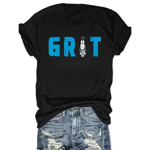 Detroit Football Team Printed Women'S Summer Dress Combination Round Neck T-Shirt