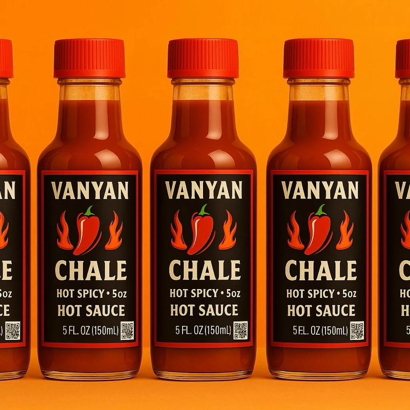 Djouly Vanyan Hot Sauce Pepper - 3 Pack, 5 oz Each, Hot Spicy Flavor, 5 FL OZ (150ml)