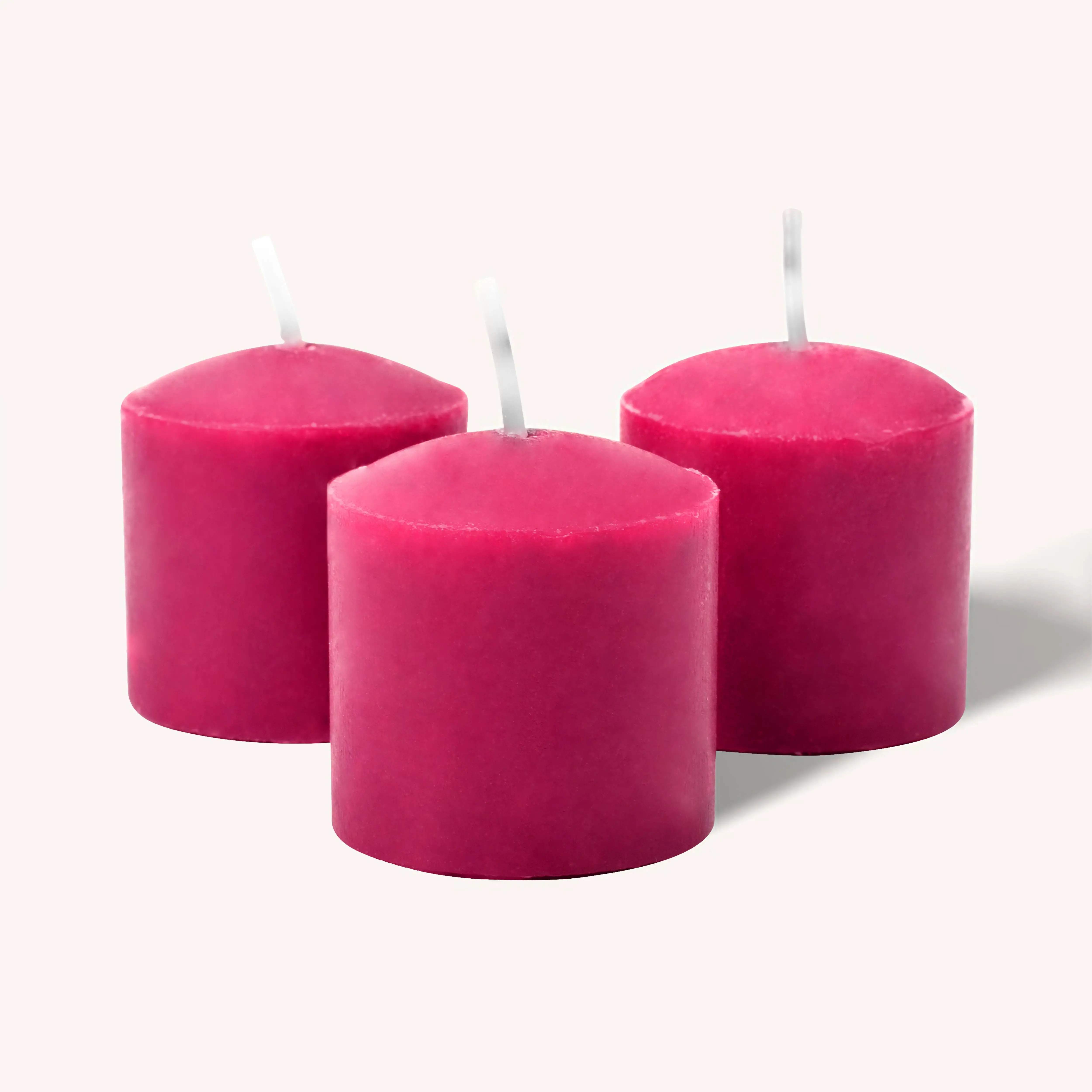 Scented Votive Candles with Cotton Wick - Wild Cherry Aroma - 12-Hour Burn Time - 9-Pack - Home Decor for Cozy Spaces, Ideal Gift