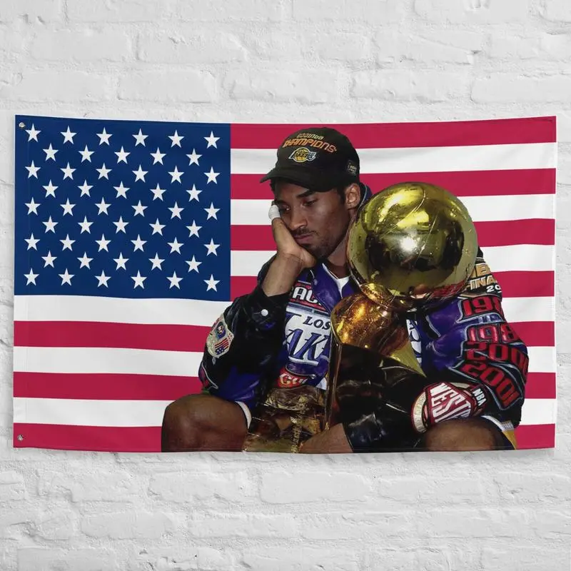 Kobe Tribute Art Tapestry - 60in×40in Home Decor Wall Hanging, Kobe Themed Tapestry for Living Room Wall
