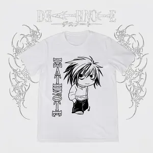 Death Of L Vintage Graphic Tee, L Tee, Death Note Shirt, Manga Anime Shirt, Unisex T-Shirt, Anime Clothing, Top Menswear Womenswear Streetwear
