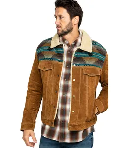 Scully Men's Men'S Cafe Boar Suede Jean Jacket Big - 1015-125-Brn-B