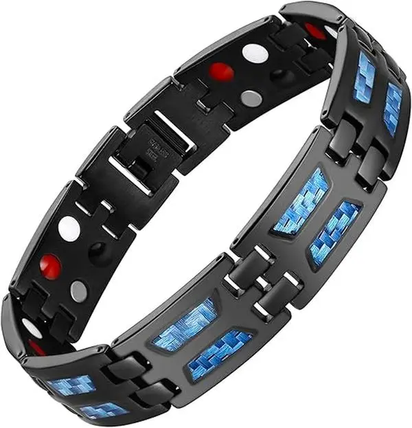 1pc Magnetic Bracelets for Women and Men, Stainless Steel Magnetic Bracelet with Sizing Tool Magnets Jewelry Gifts