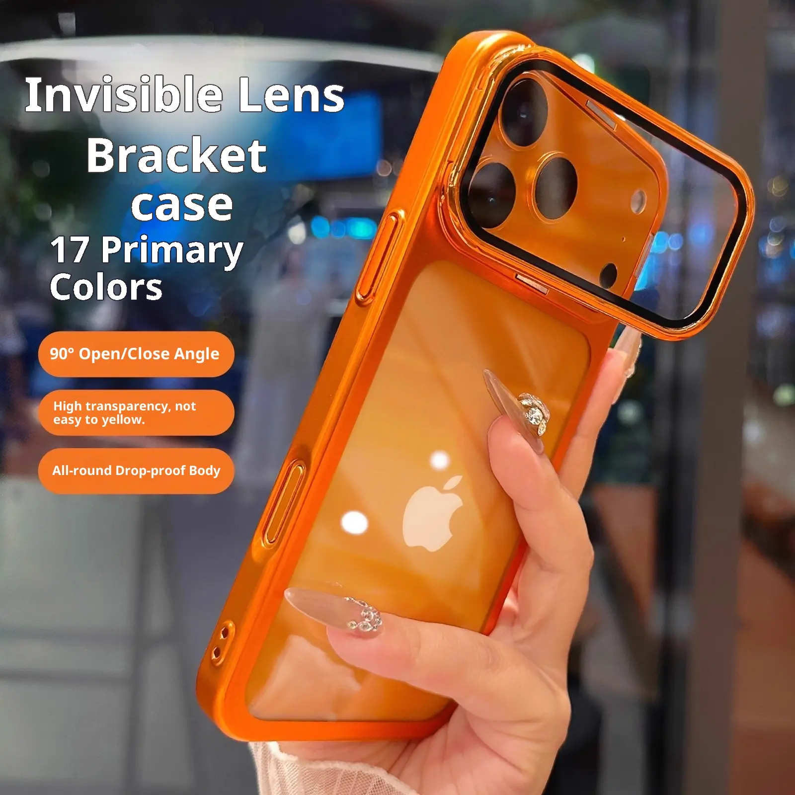 Phone Case - This Case, Designed for Iphone 17, 16, 15, 14, 13, 12, And Pro Max, Includes a Concealed Lens Holder And Is a Clear, Durable, High-Quality Hard Case Specifically for The for Iphone 16