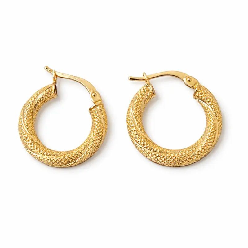 10k Gold Earrings - Classic & Elegant Design for Casual & Formal Wear - Versatile 10k Gold Color Jewelry