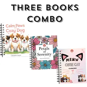 3 Adult Coloring Book Bundle-Choose three books to complete your bundle
