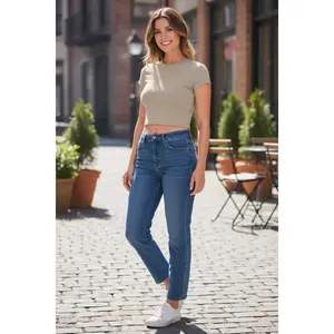 Cropped Interlock Short Sleeve Top-Z