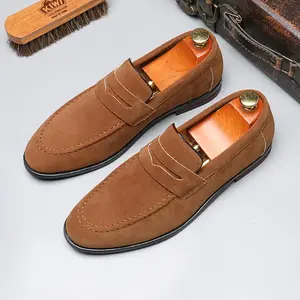 Men'sSlip-OnLoafers-NewVintage-StyleCasualLeatherShoesinBritishFashion