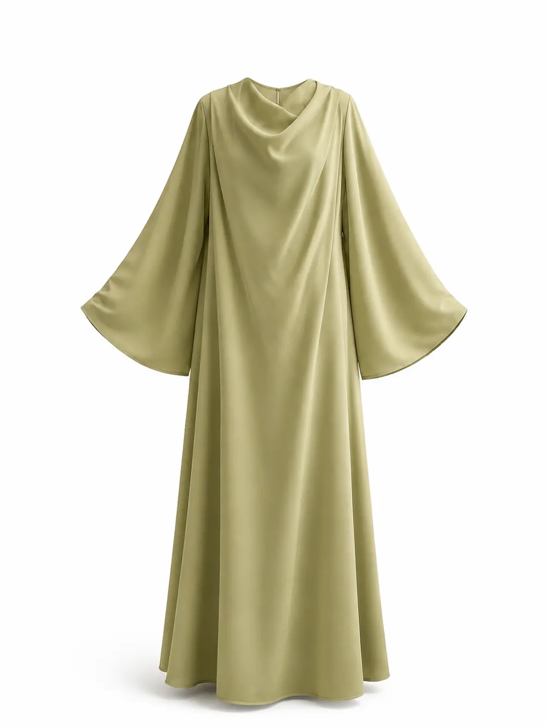 Summer Abaya - Elegant Long Sleeve Dress in Multiple Colors for Women