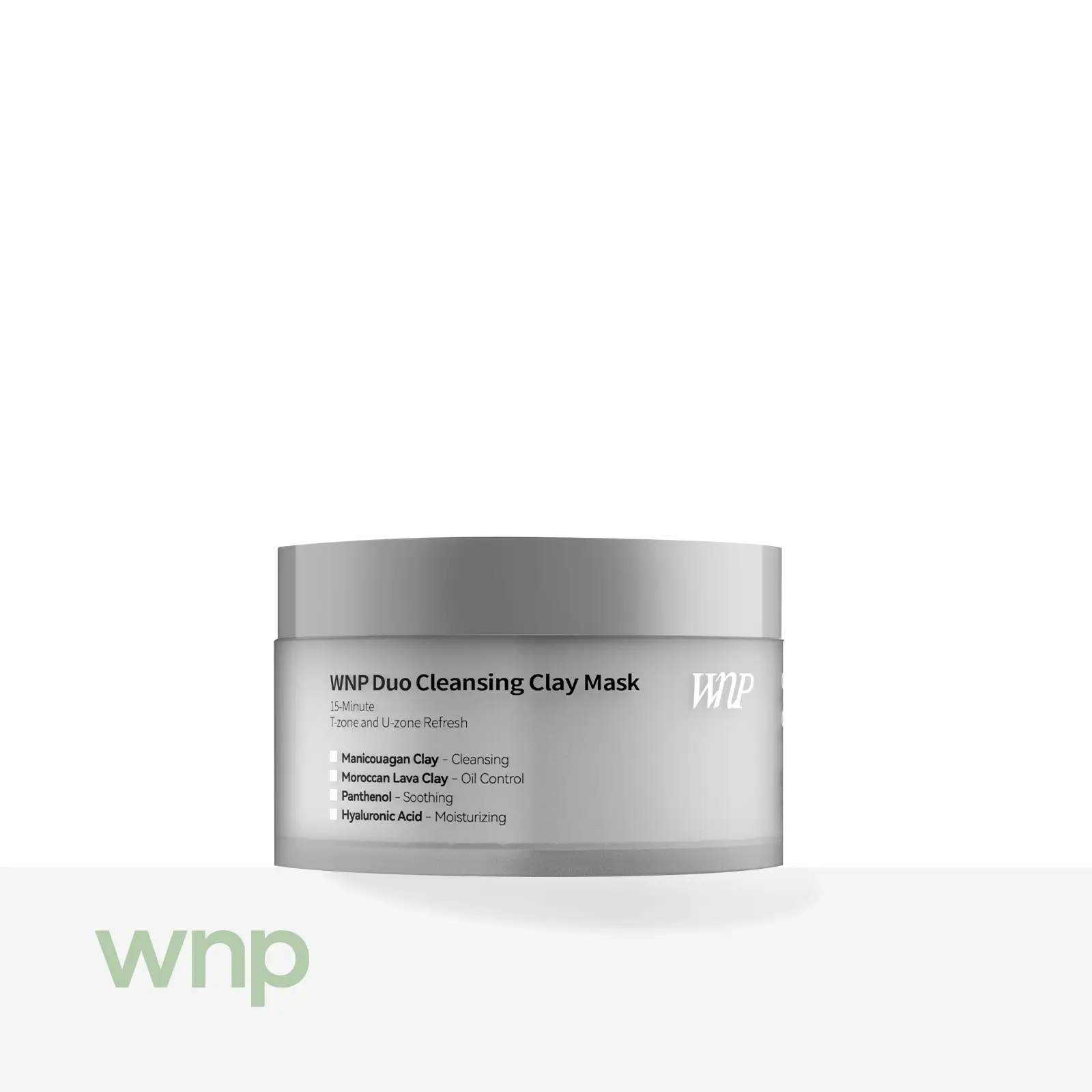 [WNP Official] WNP Duo Cleansing Clay Mask [Vegan] - T-Zone & U-Zone Care, Deep Cleansing & Oil Control for Glass Skin, Suitable for Combination Skin