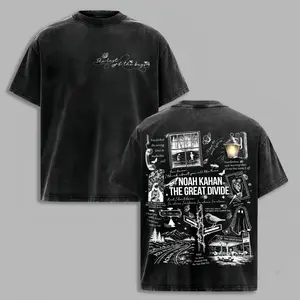 Noah Kahan “The Great Divide” Vintage Washed Shirt | Indie Folk Lyric Graphic Tee | Retro Streetwear, Indie Folk Graphic Shirt, noahkahan, thegreatdivide, folkpop, graphictee, concertoutfit, tourshirt