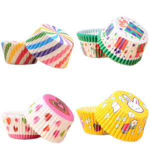 400 cake parchment paper liners, Baking Accessories, suitable for making various cakes, breads, and pastries, ideal for family gatherings, with multiple color combinations