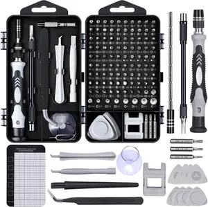 122 in 1 Precision Computer Screwdriver Kit, Laptop Screwdriver Set with 101 Magnetic Drill Bits, Computer Accessories, Electronics Tool Kit Compatible for Tablet, PC, iPhone, PS4 Repair