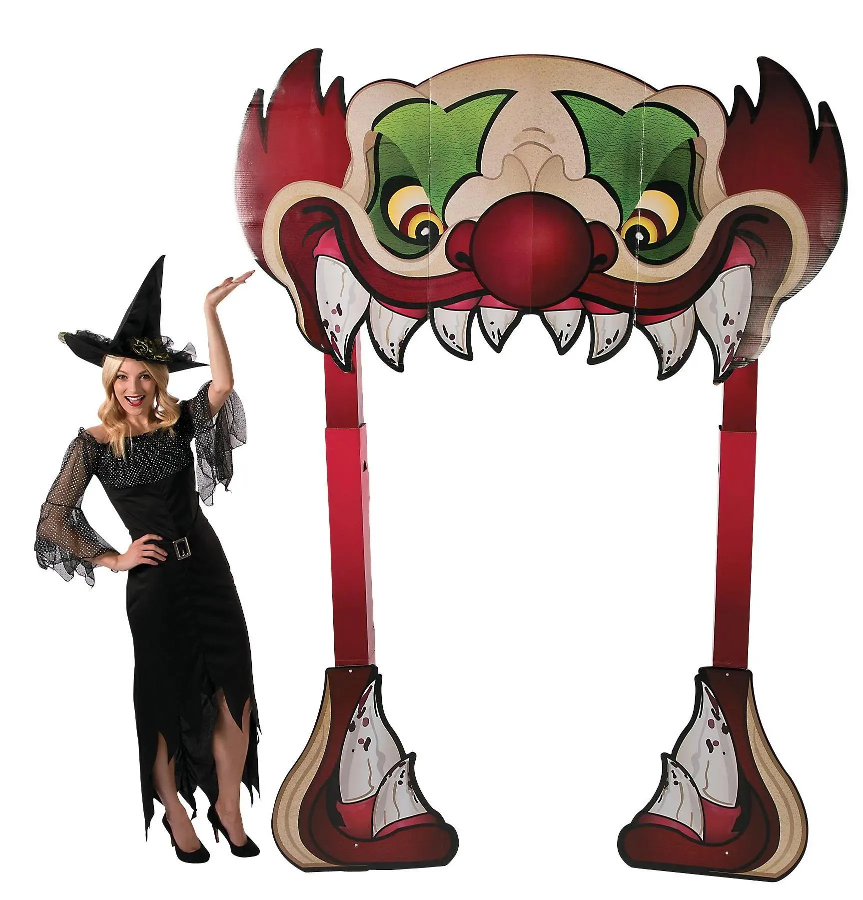 42 1/2" x 70 1/2" Big Top Terror Halloween Cardboard Stand-Up