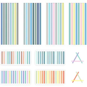 1840 Sheets Transparent Highlighter Tape Removable, Highlighting Strips Page Markers Index Tabs, Aesthetic Sticky Notes for Office School Supplies (Long & Short Highlighter Tape)