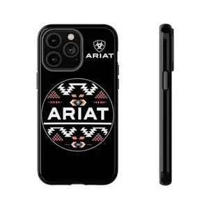 Capa resistente ARIAT estilo faroeste Capa protetora robusta com estampa de cowboy asteca masculino Rustic Country Aesthetic Premium Impact Armor For iPhone 17 Pro Max 16 15 14 13 12 11.