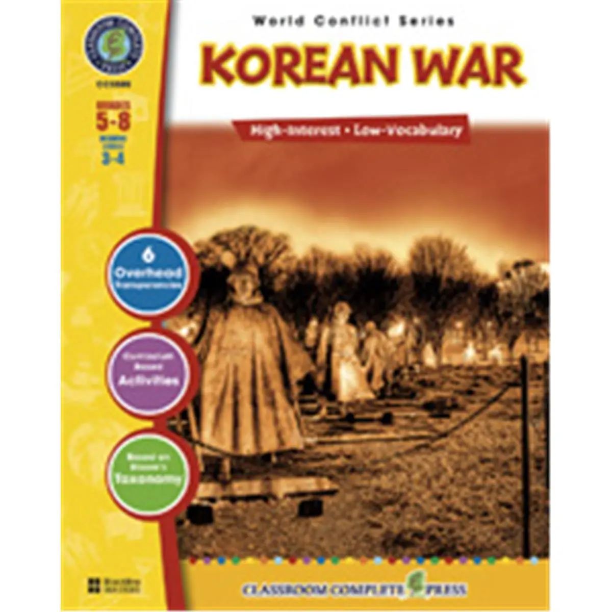 212 MAIN Korean War Workbook - Classroom Complete Press, Grades 5-8 Education Textbook, Learning Materials