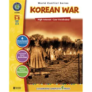 212 MAIN Korean War Workbook - Classroom Complete Press, Grades 5-8 Education Textbook, Learning Materials